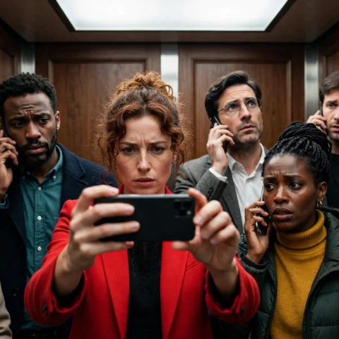 The Digital Pod: Hyper-Connectivity, Smartphones, and Isolation in Vertical Transit