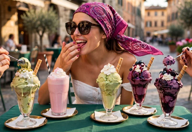 Sweet Indulgence: Savoring Summer Flavors in Historic European Squares