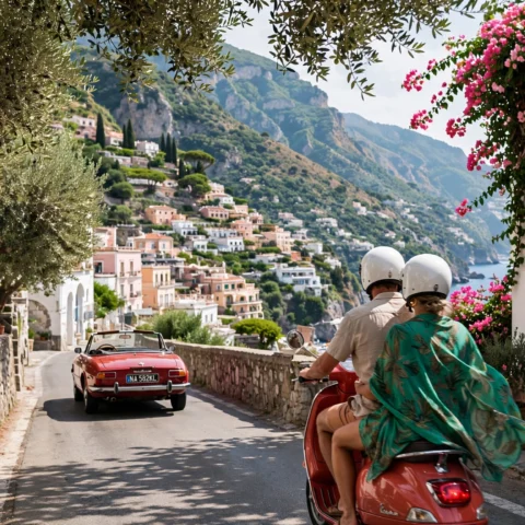 Coastal Escapes: Riding Through the Sun-Drenched Alleys of the Amalfi Coast