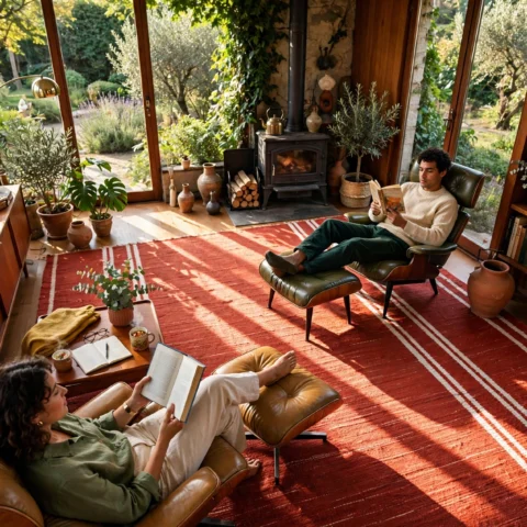Sanctuary of Pages: Slow Living and Quiet Contemplation in Sunlit Spaces