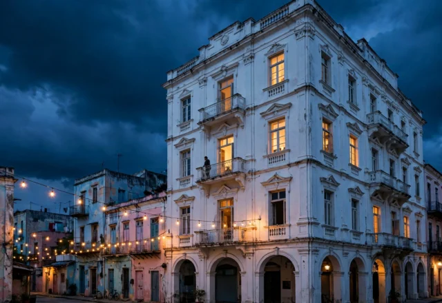 Twilight Architecture: Historic Facades and Evening Illumination
