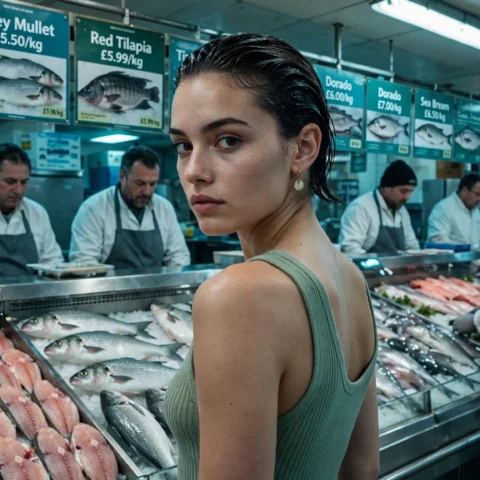 Urban Realism: Editorial Portraits, Fish Markets, and Cinematic Contrast