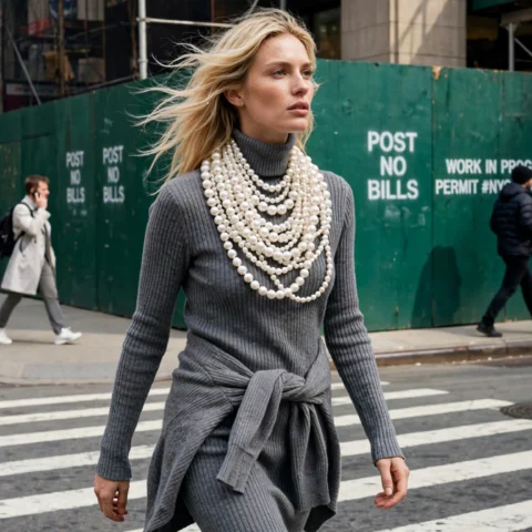 Urban Rhythm: Layered Textures and Cinematic Strides Through the City