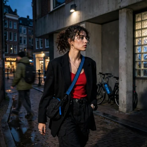 Twilight Walks: Urban Solitude and Cinematic Street Style