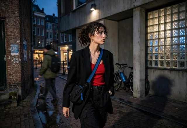 Twilight Walks: Urban Solitude and Cinematic Street Style