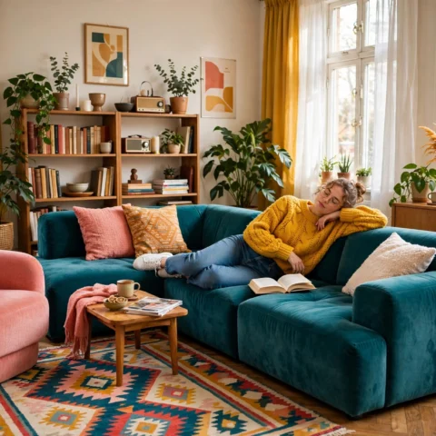 Chromatic Harmony: Embracing Slow Living and Cozy Warmth in Vibrant Interiors