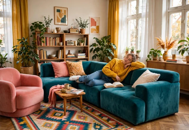Chromatic Harmony: Embracing Slow Living and Cozy Warmth in Vibrant Interiors
